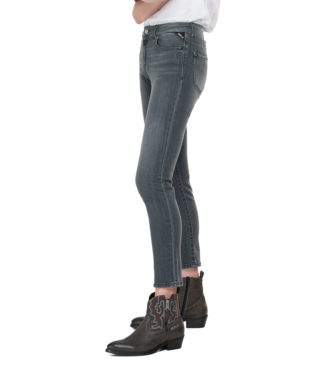 ファービー ブラックパワーストレッチスリムフィットジーンズ 詳細画像 チャコールグレー 3